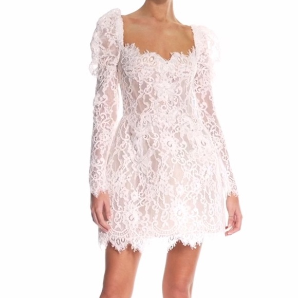 Bronx and Banco Dresses & Skirts - Bronx and banco NWT XS white Colette long sleeve mini dress. Bridal, never worn